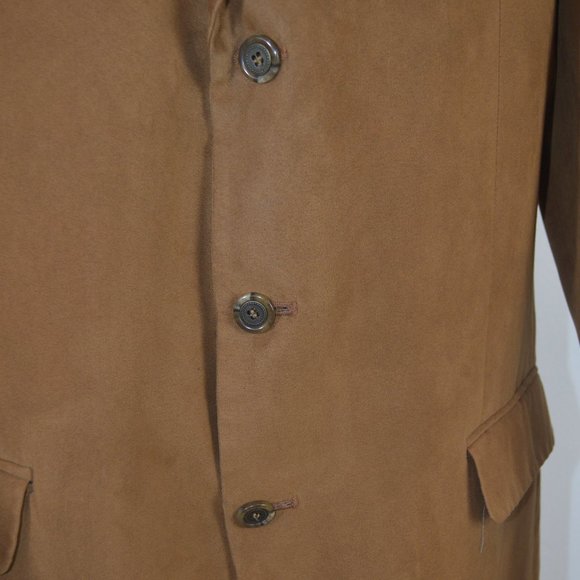 Gianfranco Ruffini Italy Men's Suede Brown Jacket Blazer Sport Suit Coat - Picture 3 of 8